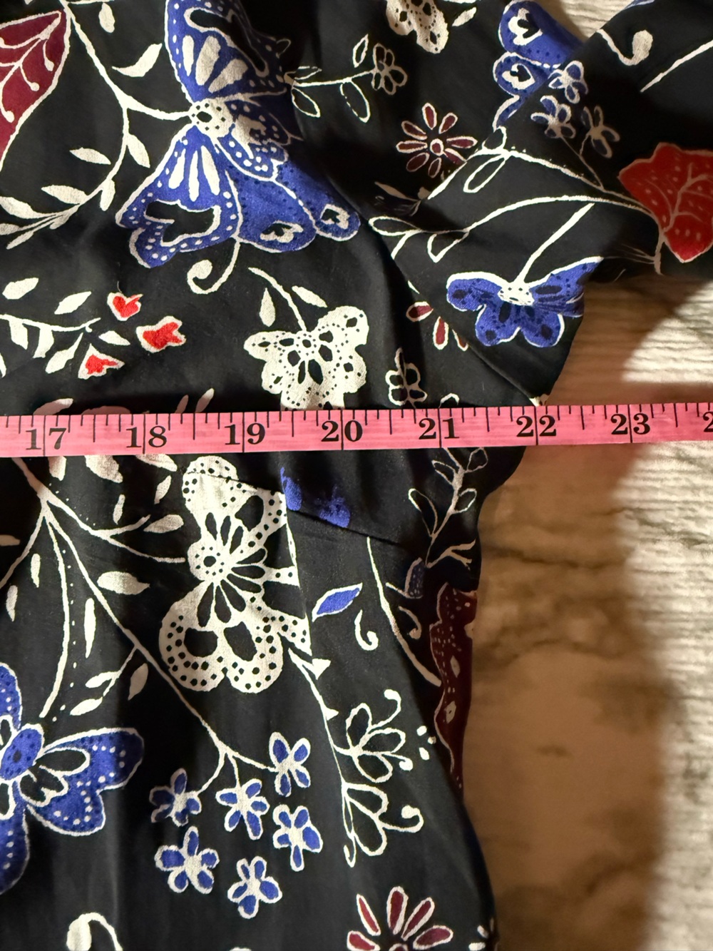 NWT Old Navy Dress Womens Large Tall Black Long Sleeve Floral Print Boho - Picture 10 of 11